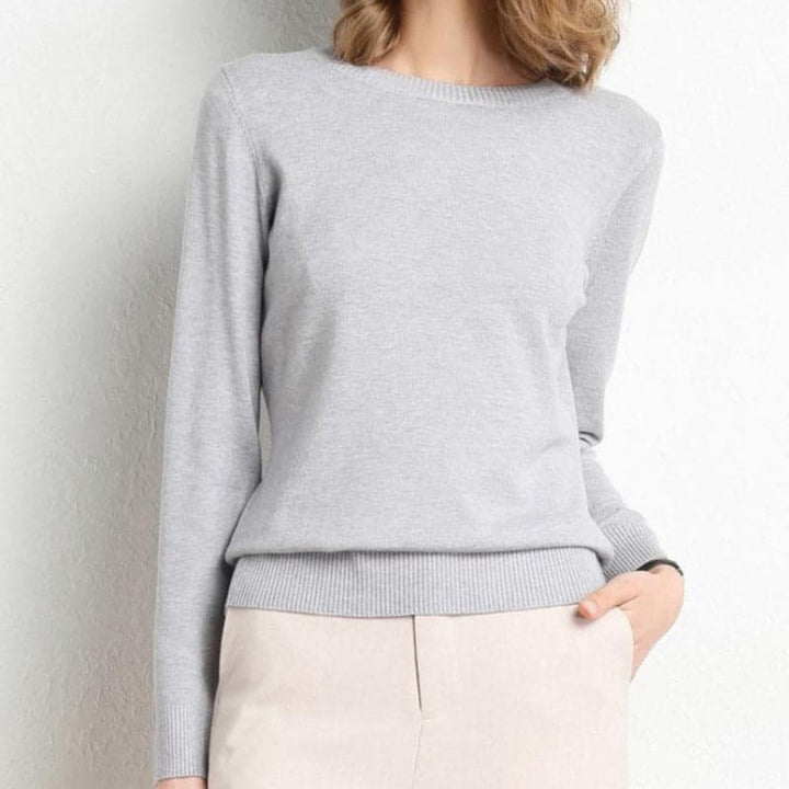 Amarae | Sweatshirt - Soft wool blend - round neck - long sleeves - comfortable fit