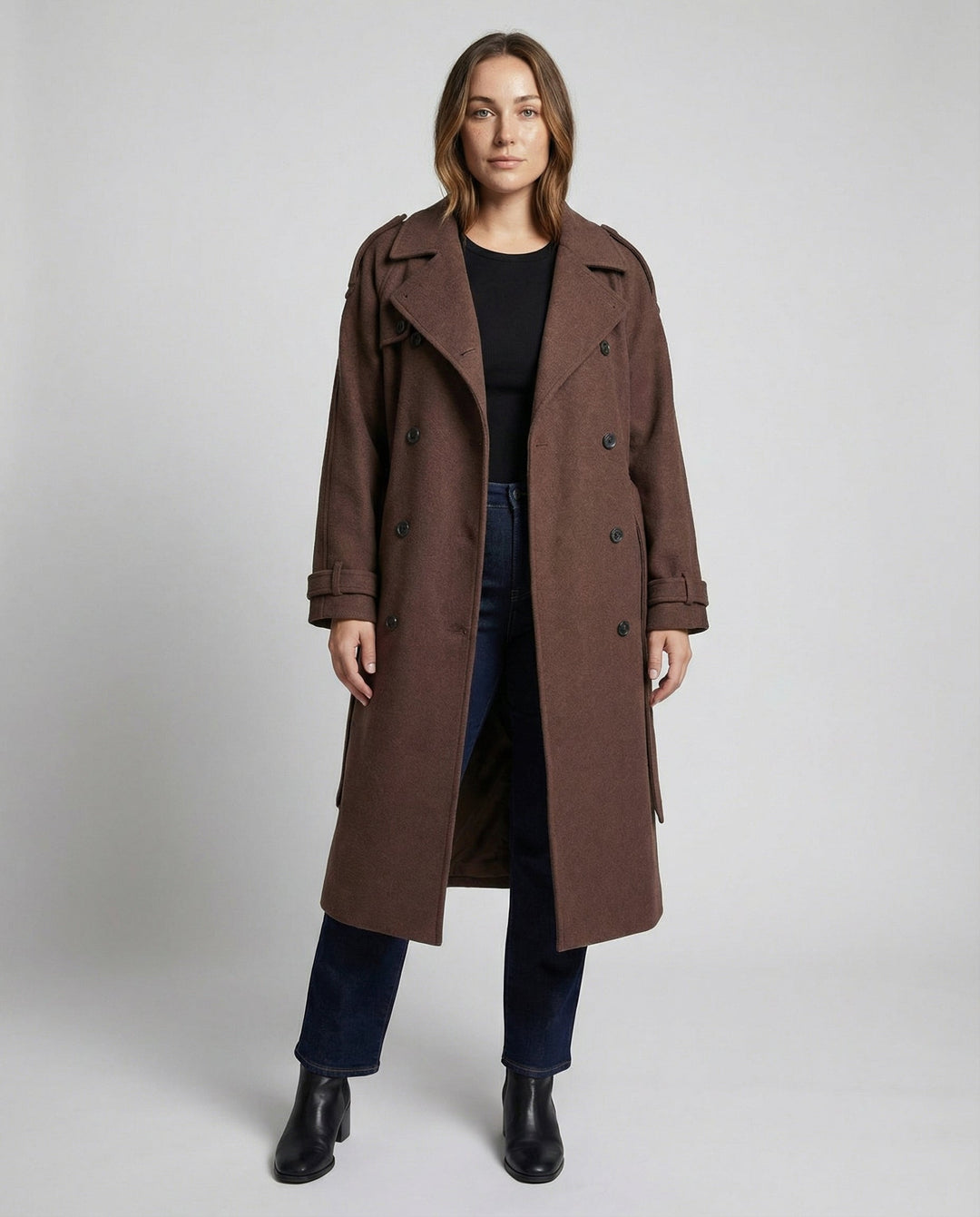 Comfortable Oversized Wool Coat Women | Amarae