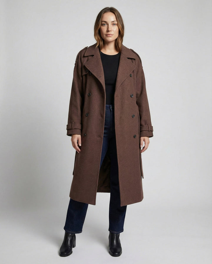 Comfortable Oversized Wool Coat Women | Amarae