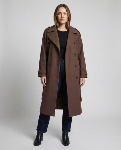 Comfortable Oversized Wool Coat Women | Amarae