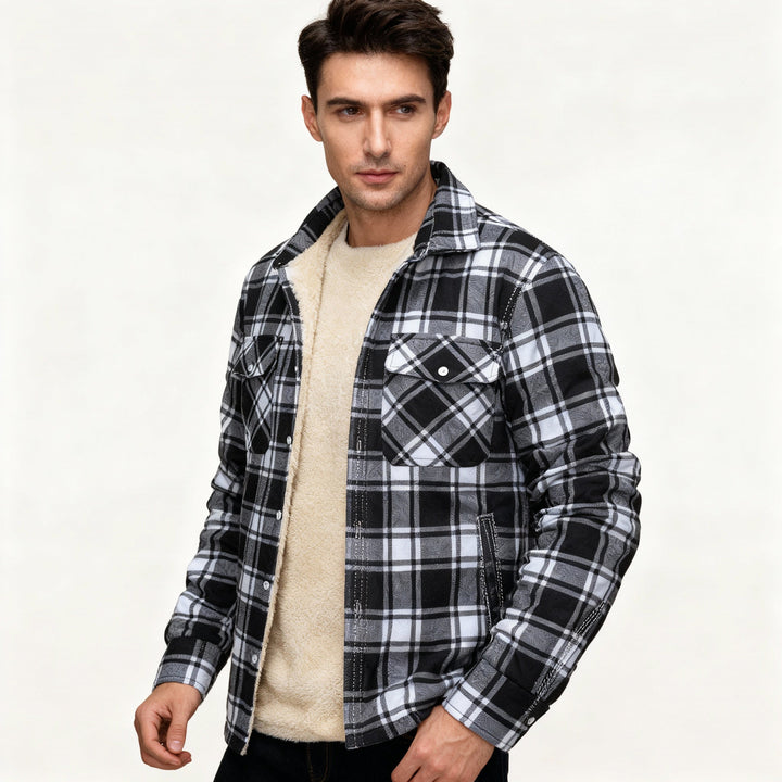 Lune London | Fleece-Lined Checked Jacket – Warm & Stylish