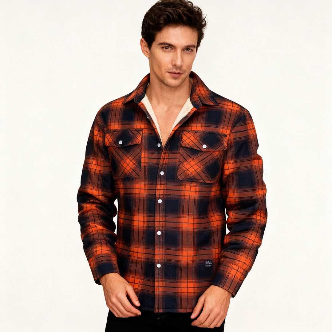 Lune London | Fleece-Lined Checked Jacket – Warm & Stylish