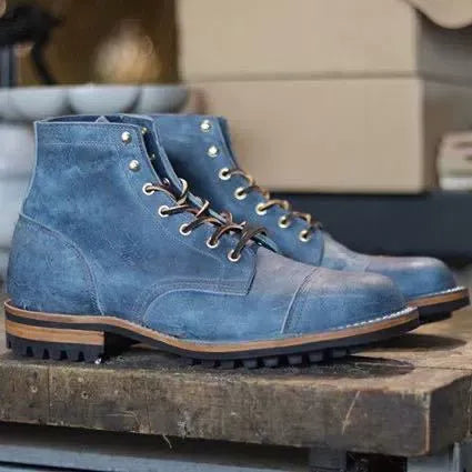 Amarae | Ankle Boots - Synthetic Leather with Laces and Reinforced Toe