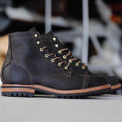 Lune London | Ankle Boots - Synthetic Leather with Laces and Reinforced Toe