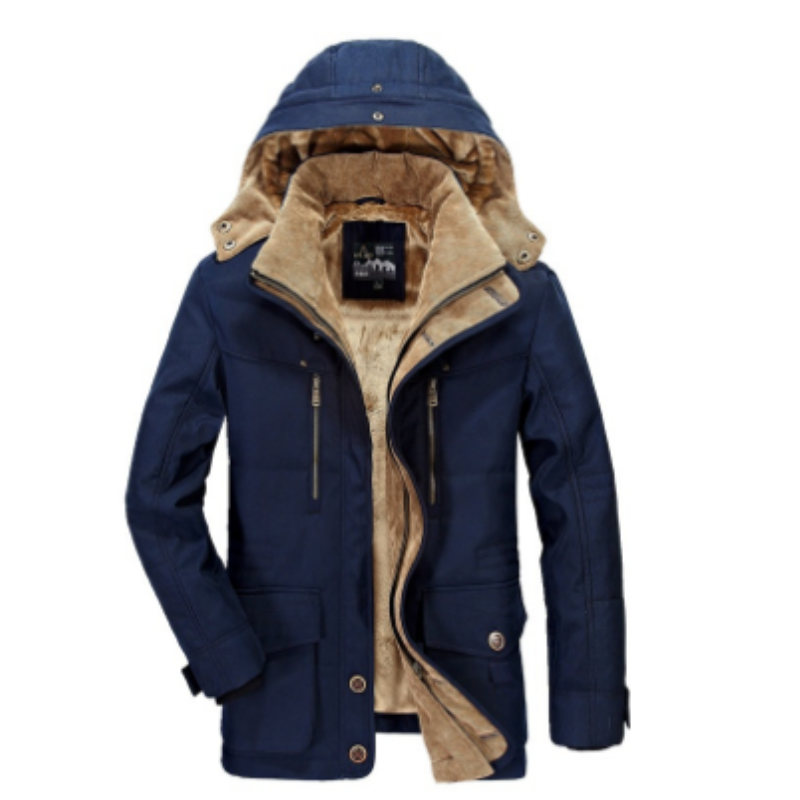 Lune London | Veste - Manteau d'hiver classique et chaud avec capuche