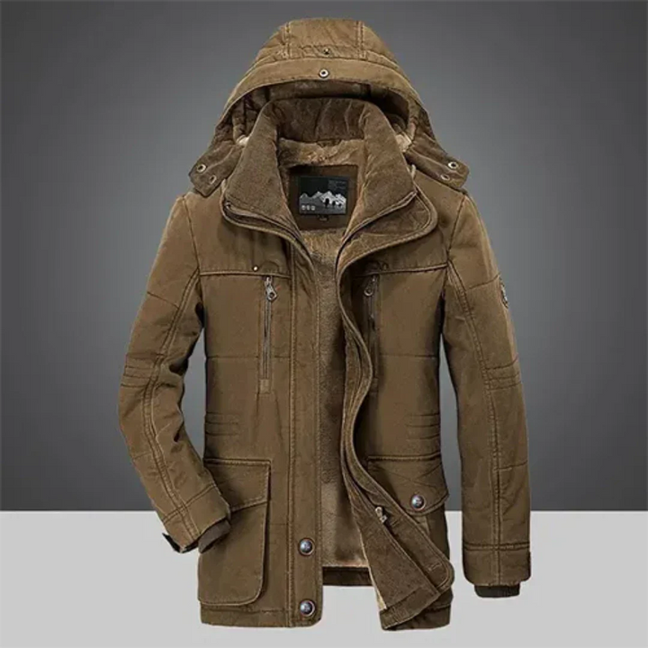 Lune London | Veste - Manteau d'hiver classique et chaud avec capuche