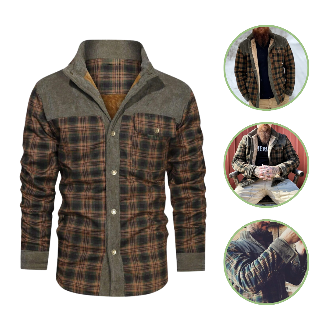Lune London | Winter Jacket - Lightweight and insulated with plaid pattern
