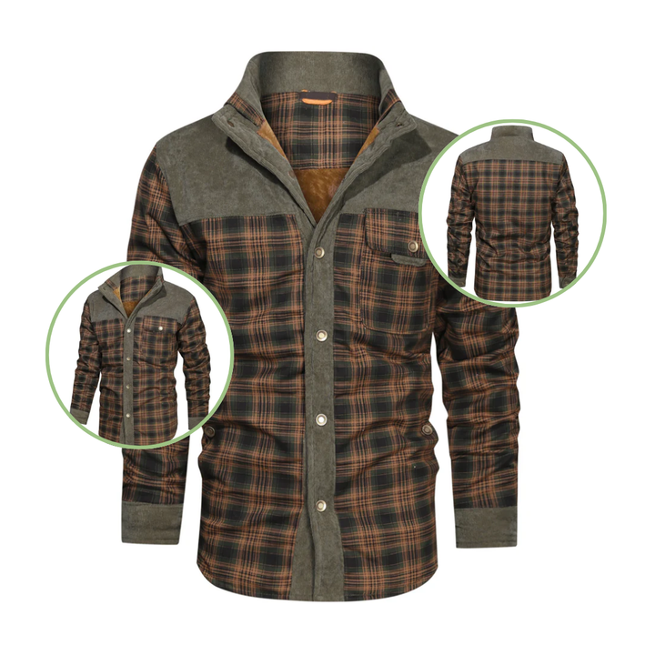 Lune London | Winter Jacket - Lightweight and insulated with plaid pattern