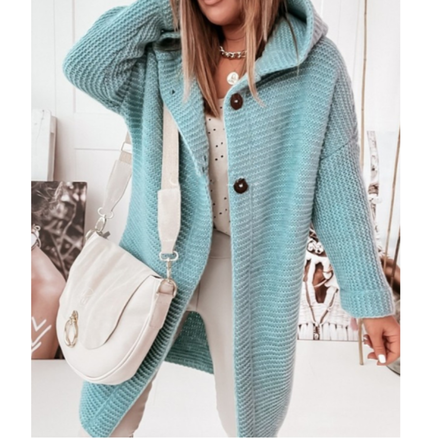 Lune London | Hooded Cardigan - Loose Fit Soft Fabric Year-Round Wear