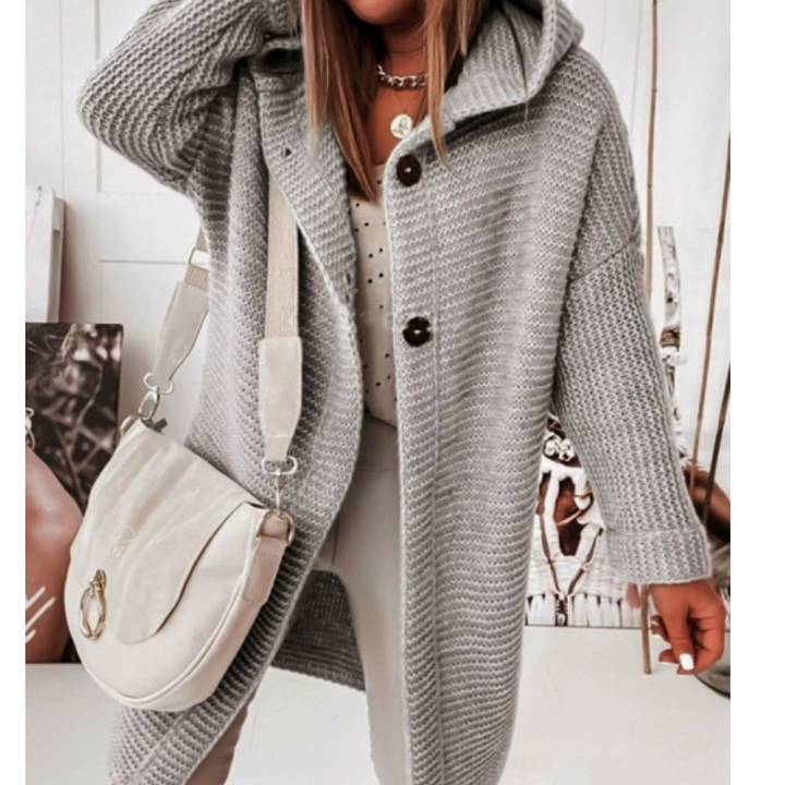Lune London | Hooded Cardigan - Loose Fit Soft Fabric Year-Round Wear