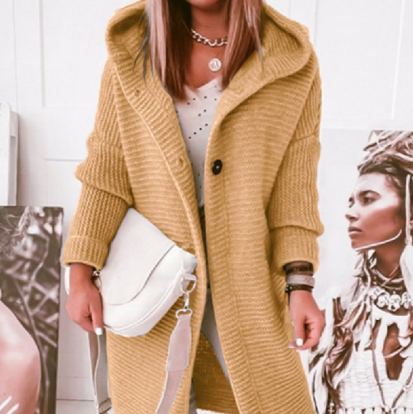 Lune London | Hooded Cardigan - Loose Fit Soft Fabric Year-Round Wear