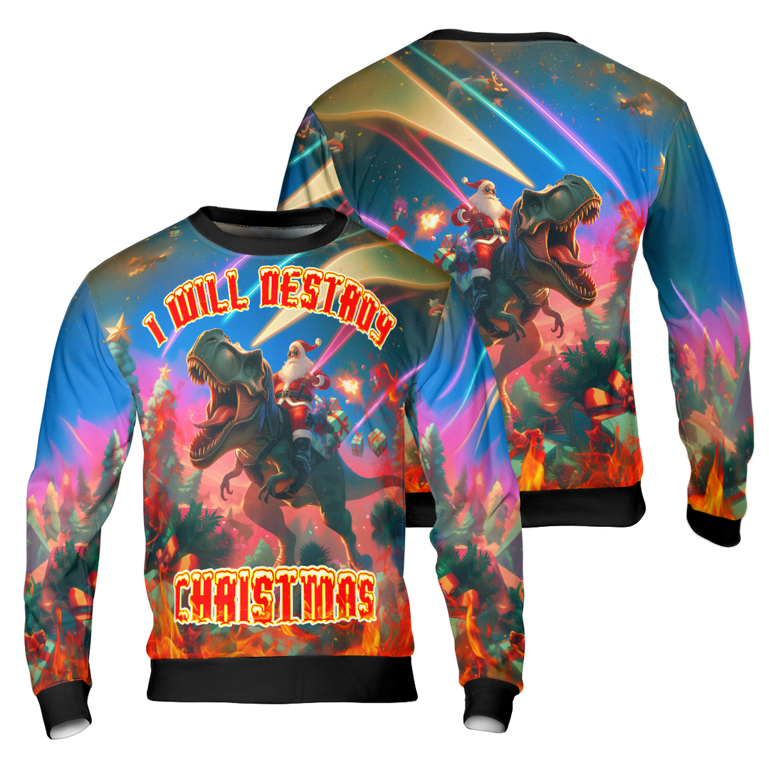 Lune London | I'm going to ruin Christmas sweater, ugly Christmas sweater of Santa - HYPERFAVOR