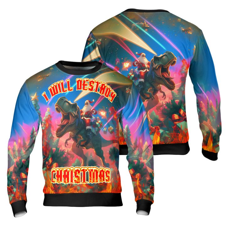 Lune London | I'm going to ruin Christmas sweater, ugly Christmas sweater of Santa - HYPERFAVOR