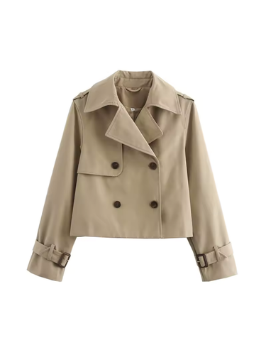 Amarae | Double-breasted Versatile Short Trench Coat