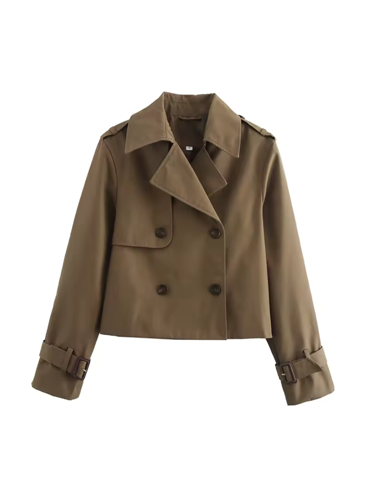 Lune London | Double-breasted Versatile Short Trench Coat