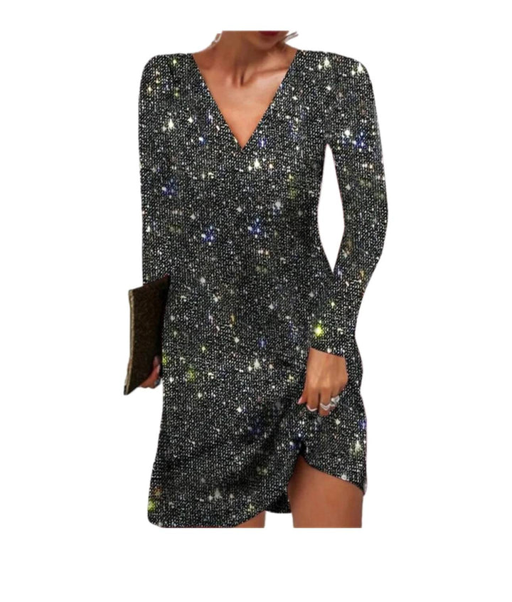 Lune London | Women's Sequin Dress with Long Sleeves