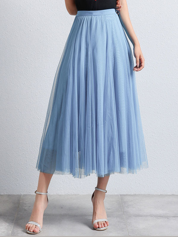 Lune London | Longer Puffier Tutu Tulle Skirt Flowing Trapeze-Shaped for Women Casual Soft