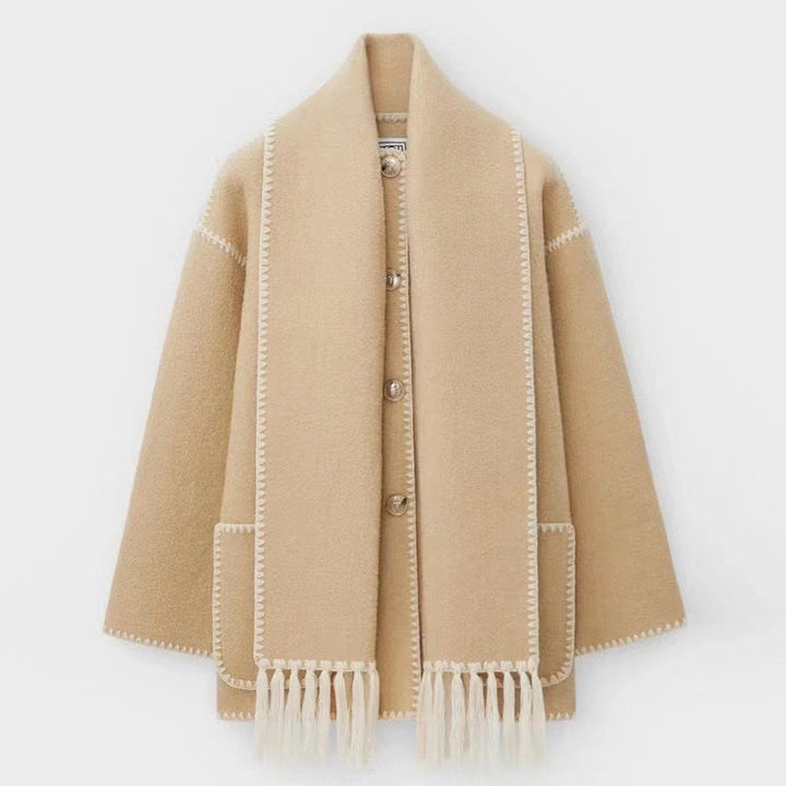 Lune London | Warm wool coat for women - Gray - Elegant and stylish