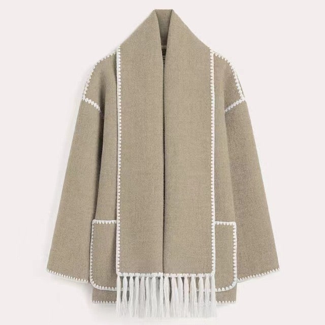 Lune London | Warm wool coat for women - Gray - Elegant and stylish