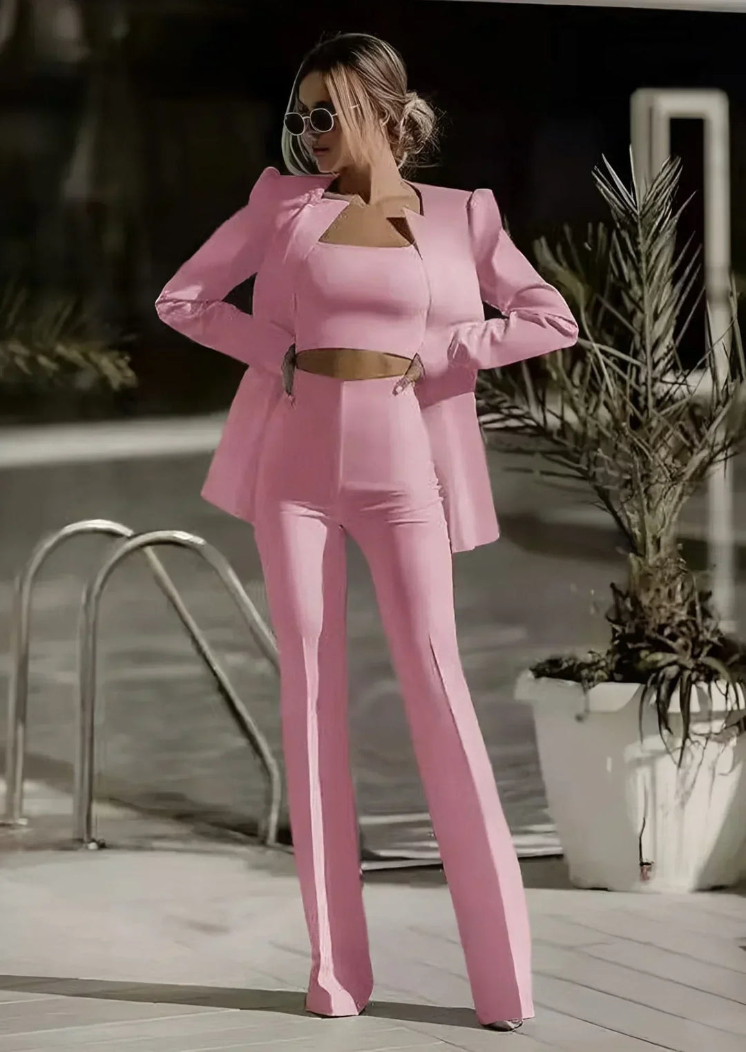 Lune London | Stylish 3-Piece Set (Blazer Top Pants)
