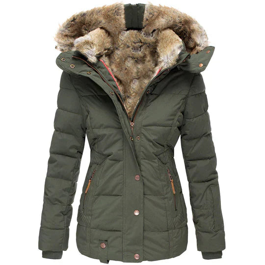 Lune London - Warm winter jacket with fur hood