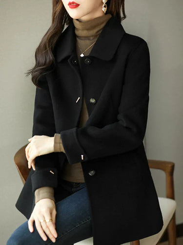 Amarae | Women's wool coat in shades of gray