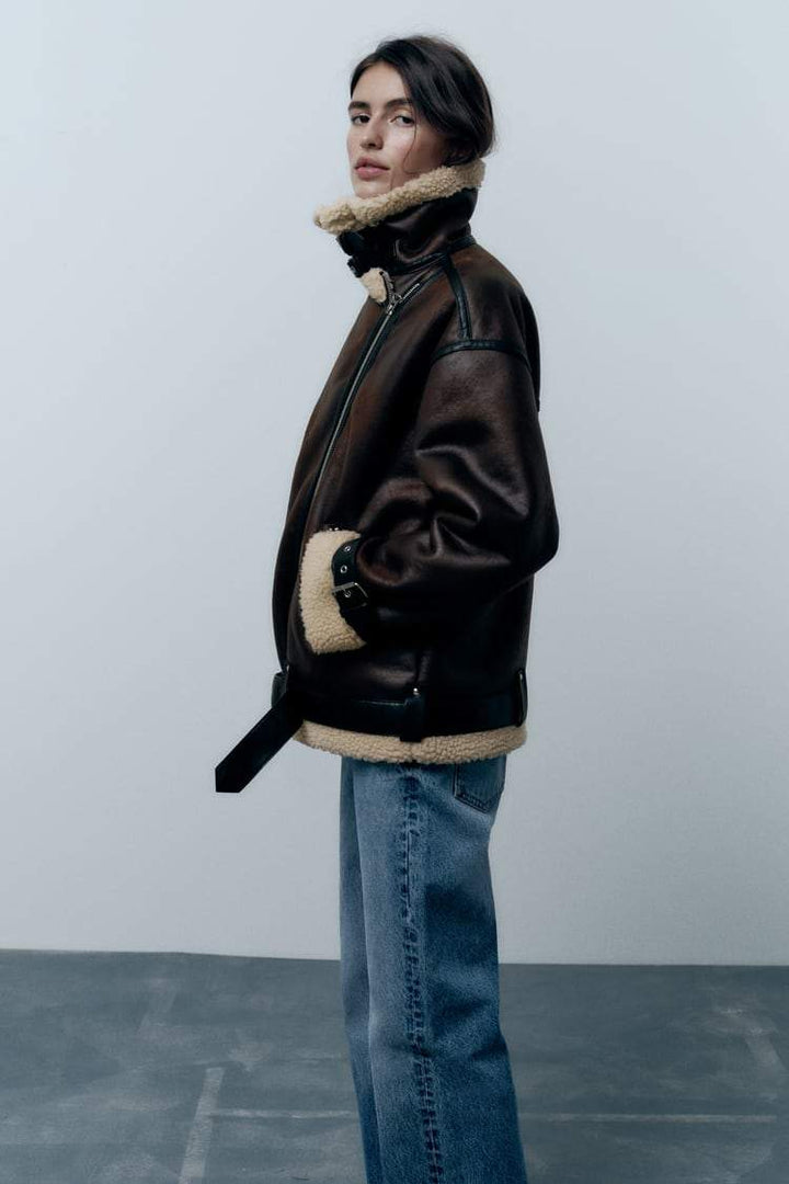 Amarae | Revers jacket in synthetic material