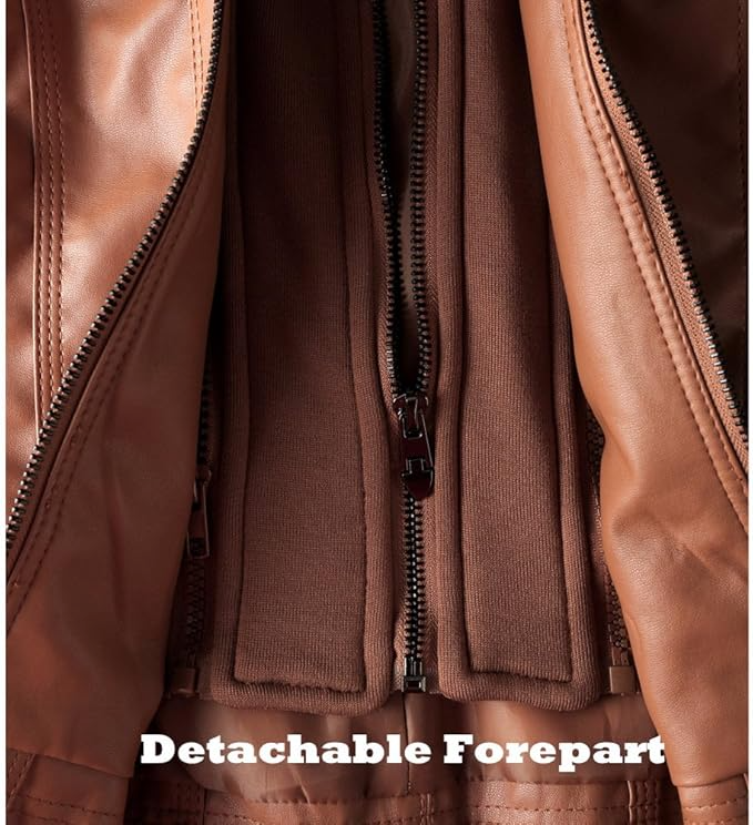Lune London | Leather jacket - With hood - Fitted cut - Versatile & Stylish