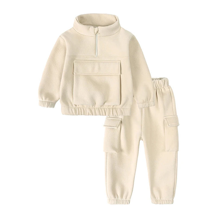 Lune London | Half-zip tracksuit - 2-piece, 12 months to 7 years – Stylish and warm for your little one