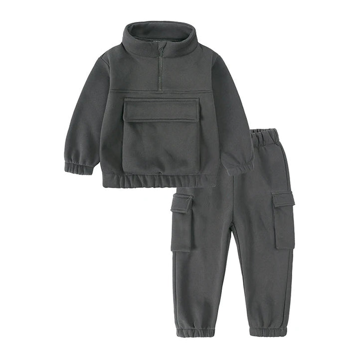 Lune London | Half-zip tracksuit - 2-piece, 12 months to 7 years – Stylish and warm for your little one