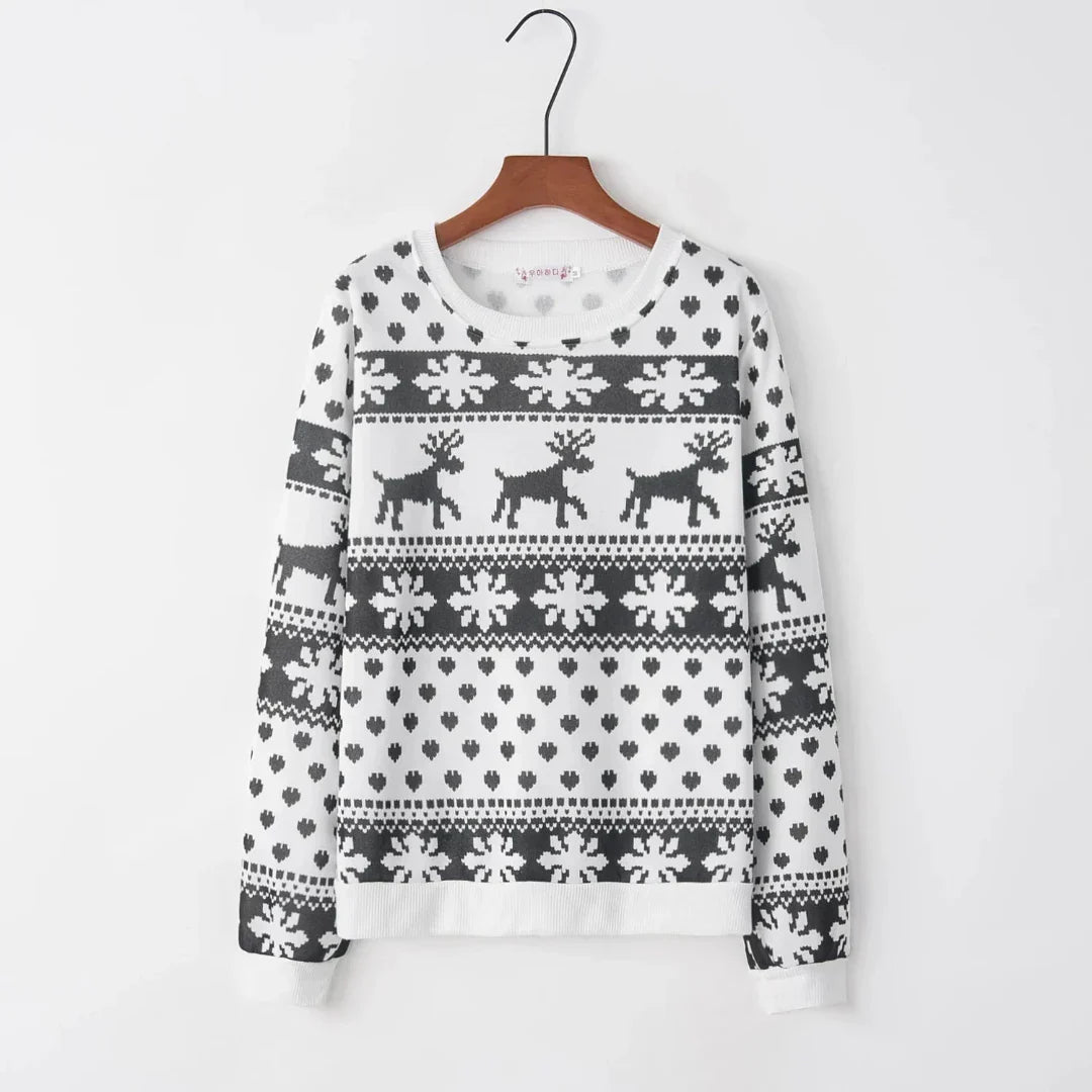 Lune London | With reindeer - Women's knitted sweater for winter