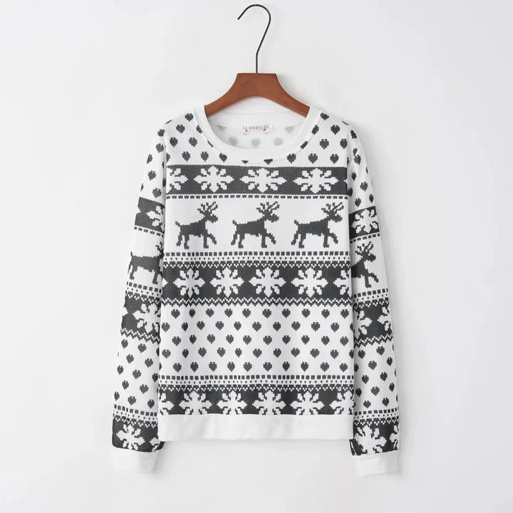 Lune London | With reindeer - Women's knitted sweater for winter