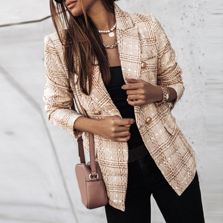 Lune London | Women's Button Down Puffer Blazer Casual