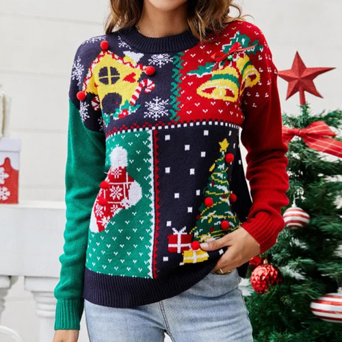 Amarae | Women's Christmas Sweater - Joyful knitted Christmas sweater