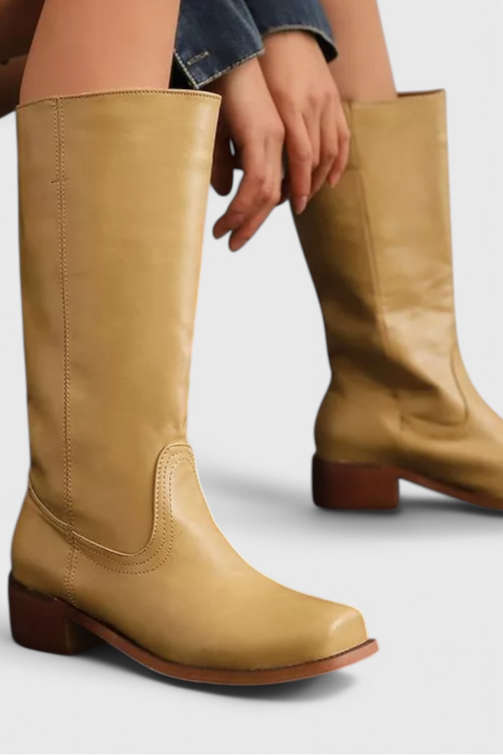 Lune London | Women's Boots - Elegant Block Heel Boots