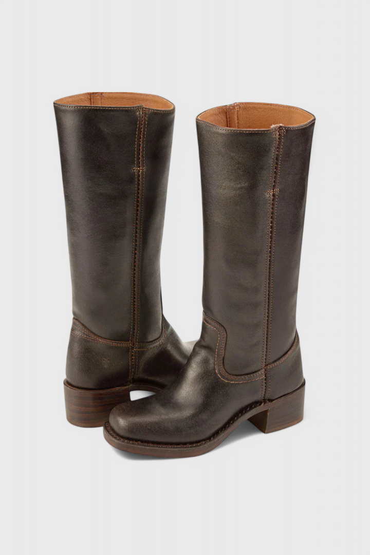 Lune London | Women's Boots - Elegant Block Heel Boots