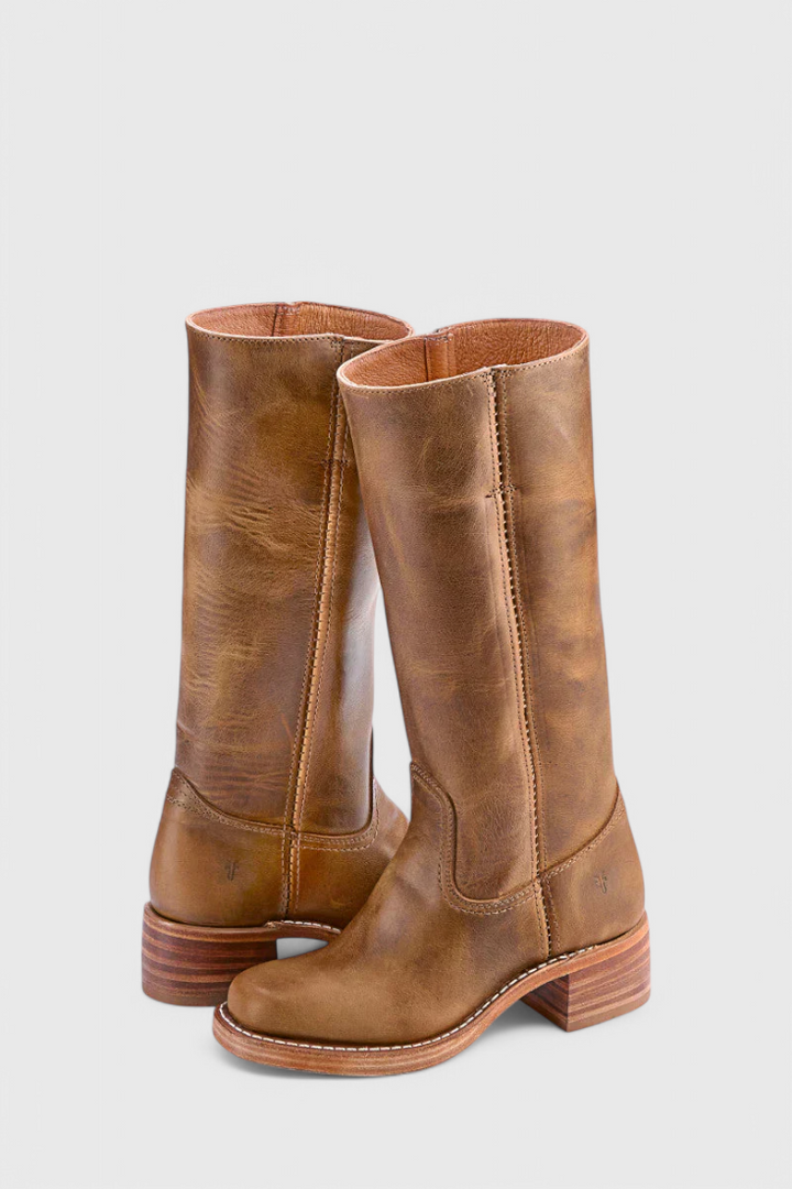 Lune London | Women's Boots - Elegant Block Heel Boots