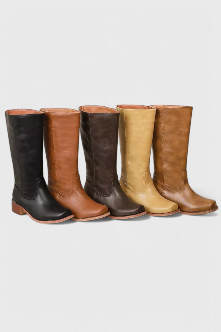 Lune London | Women's Boots - Elegant Block Heel Boots