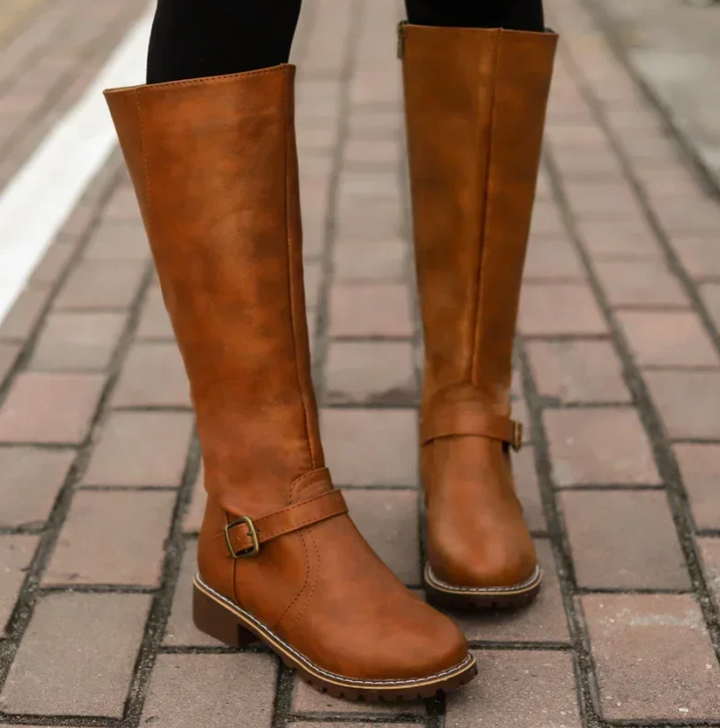 Lune London | Women's shoes with buckle - Block heel shoes
