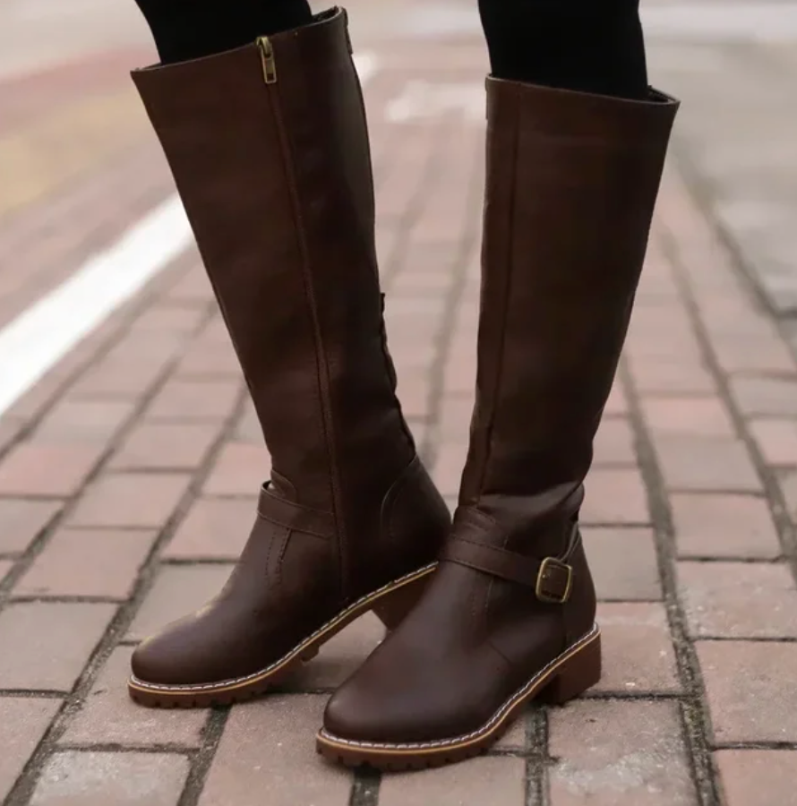 Lune London | Women's shoes with buckle - Block heel shoes