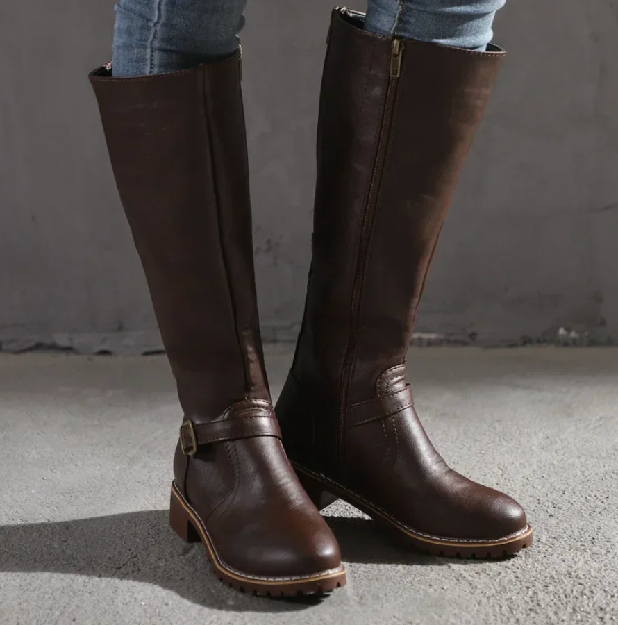 Lune London | Women's shoes with buckle - Block heel shoes