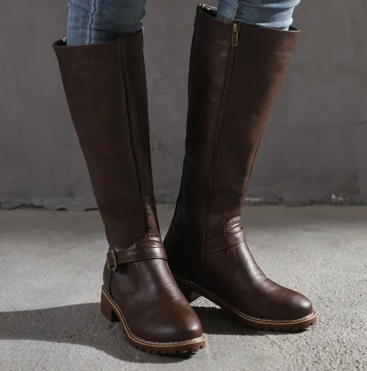 Lune London | Women's shoes with buckle - Block heel shoes