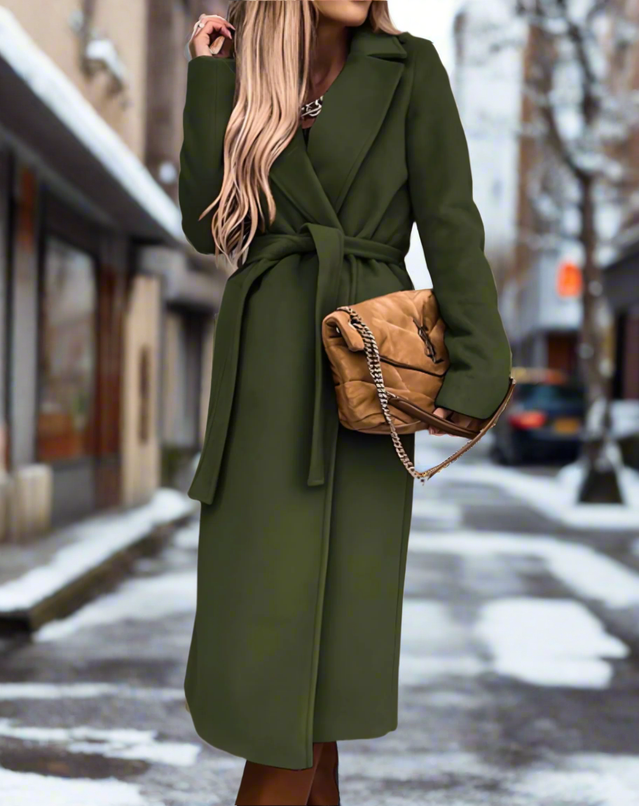 Lune London | High-quality, lightweight coat with belt for women