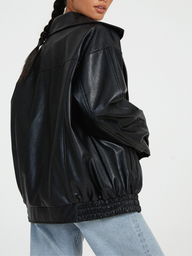 Amarae | Leather Jacket Women - Oversized Fit - Winter