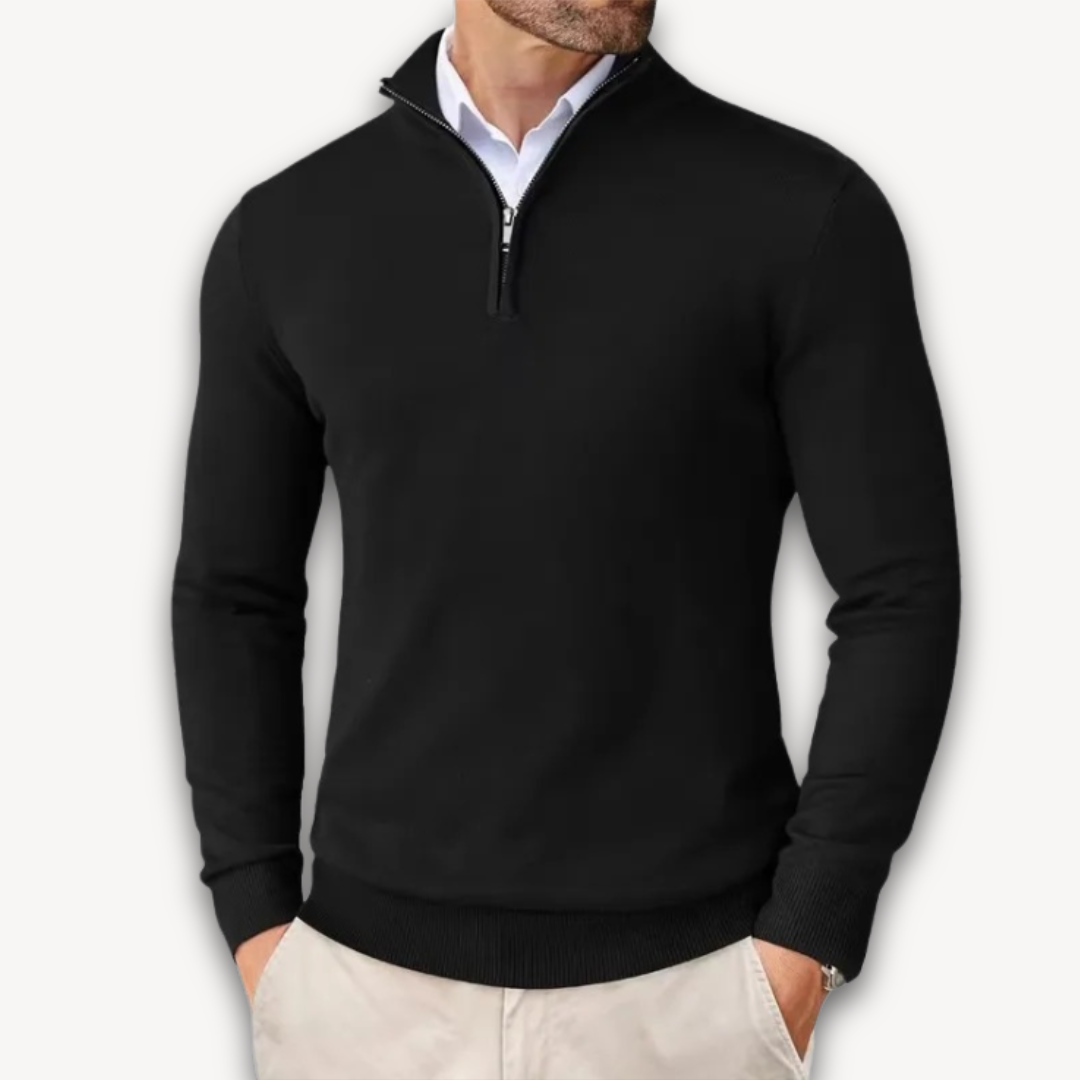 Lune London | Cotton Sweater - Men's Quarter-Zip