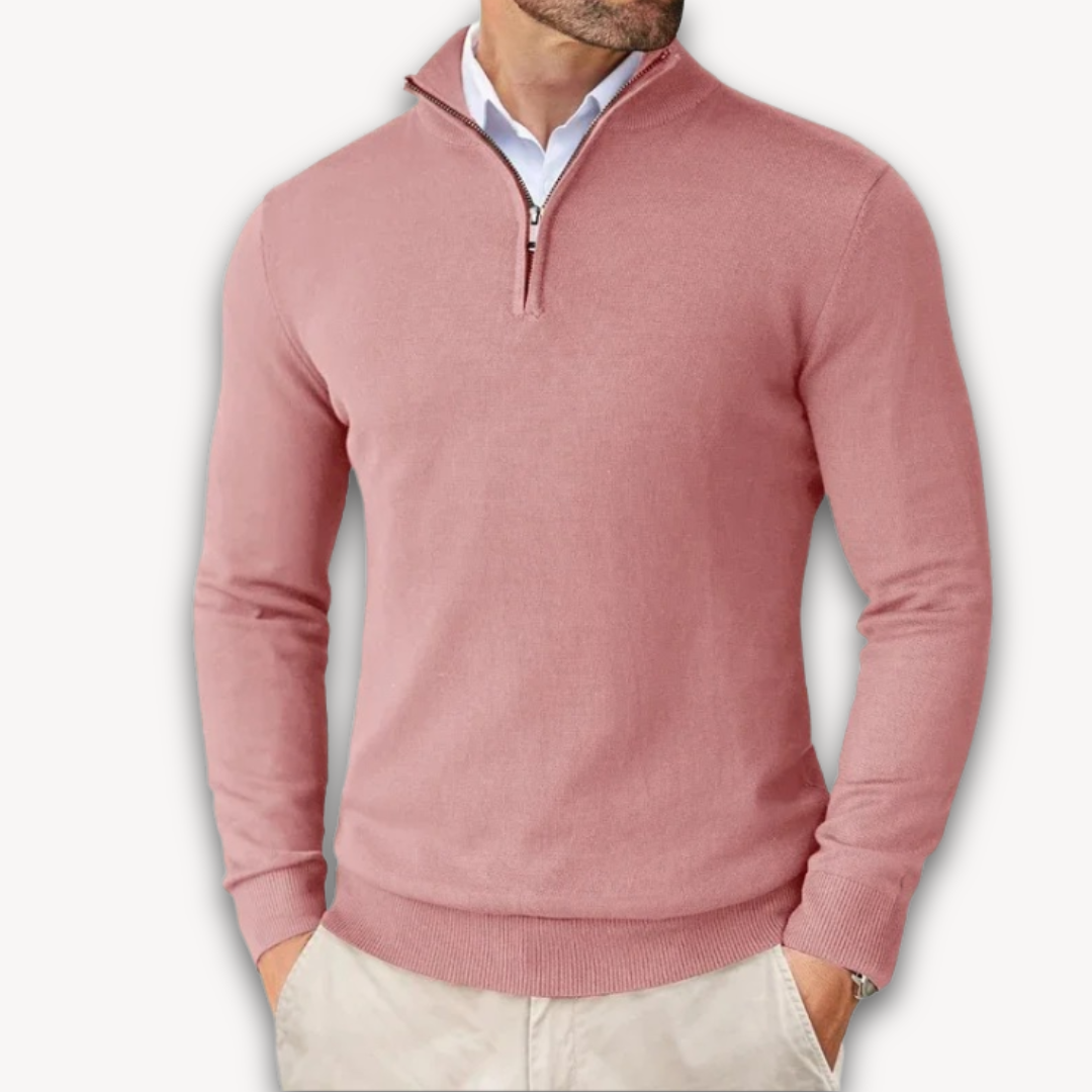 Lune London | Cotton Sweater - Men's Quarter-Zip
