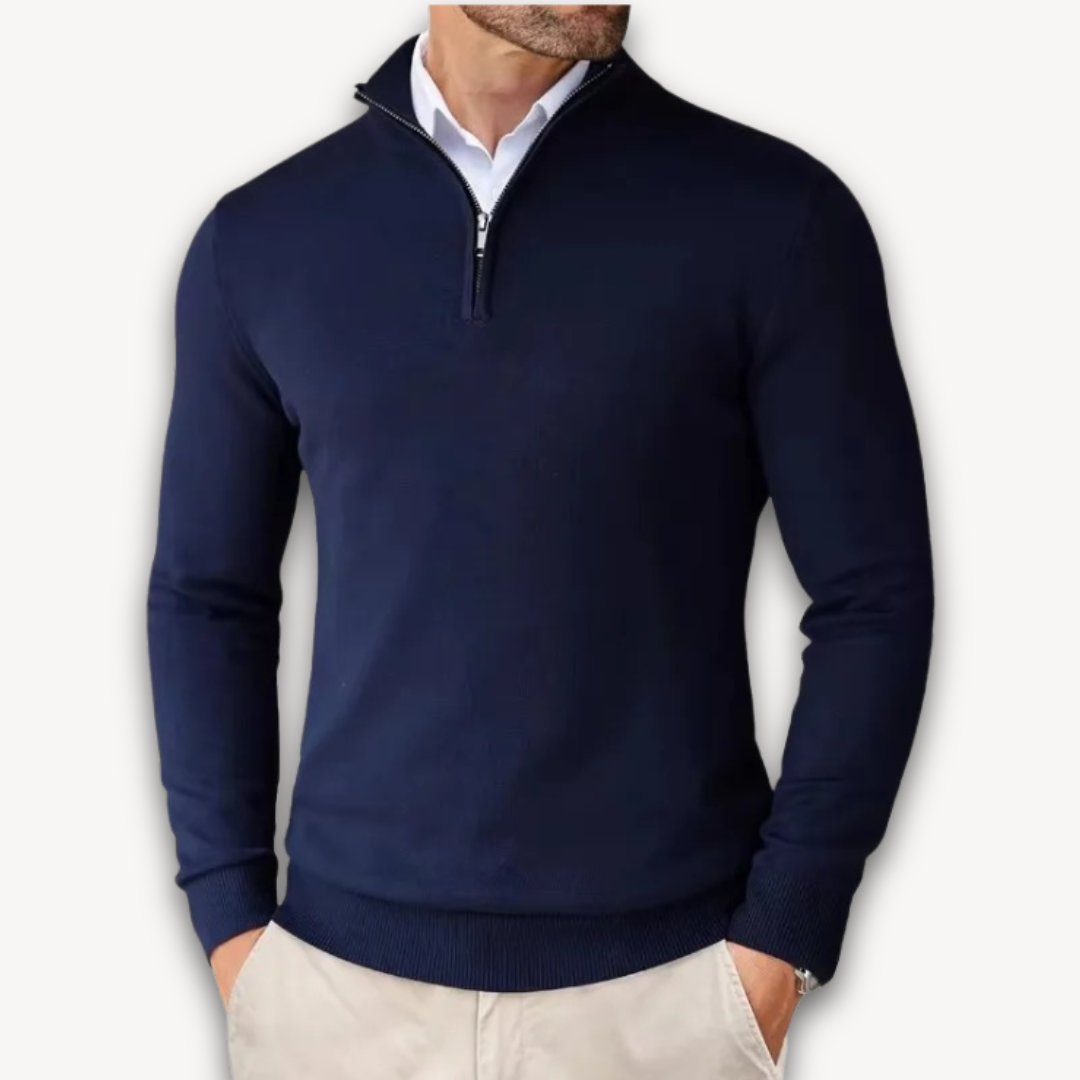 Lune London | Cotton Sweater - Men's Quarter-Zip
