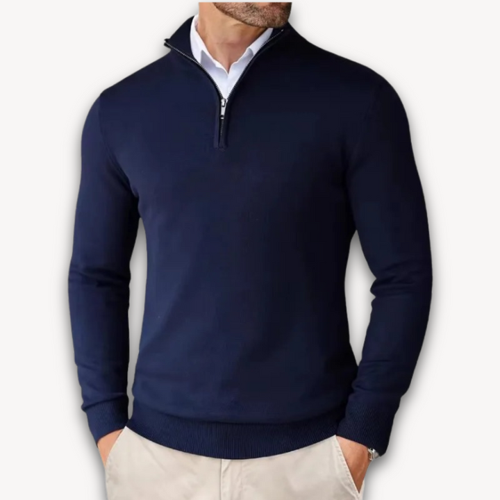 Lune London | Cotton Sweater - Men's Quarter-Zip