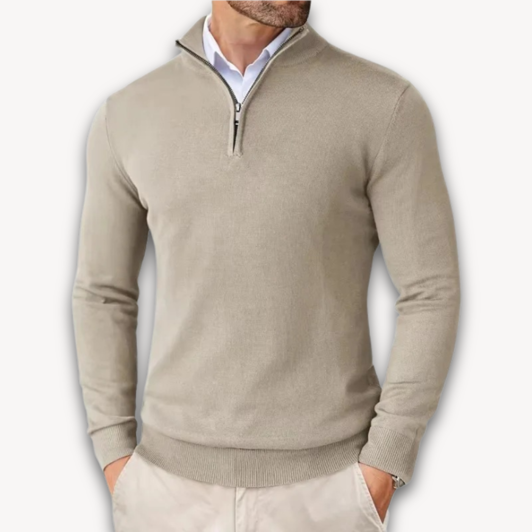 Lune London | Cotton Sweater - Men's Quarter-Zip