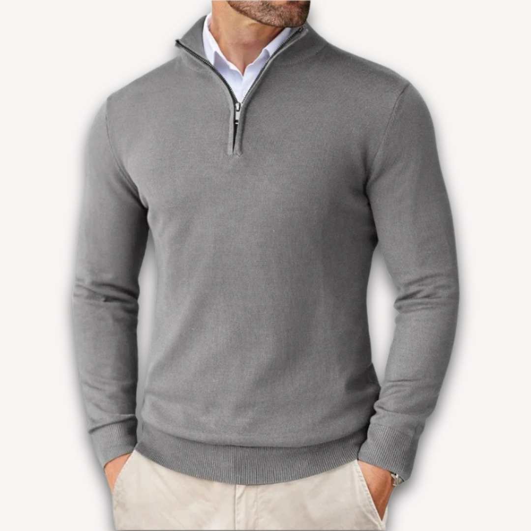 Lune London | Cotton Sweater - Men's Quarter-Zip